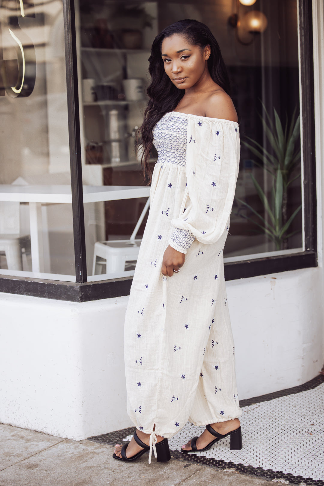 FREE PEOPLE - DAHLIA JUMPSUIT - WASHED OUT