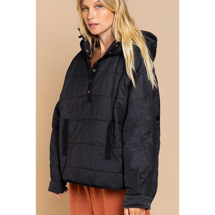 CADE POCKETED BUTTON DOWN PUFFER JACKET