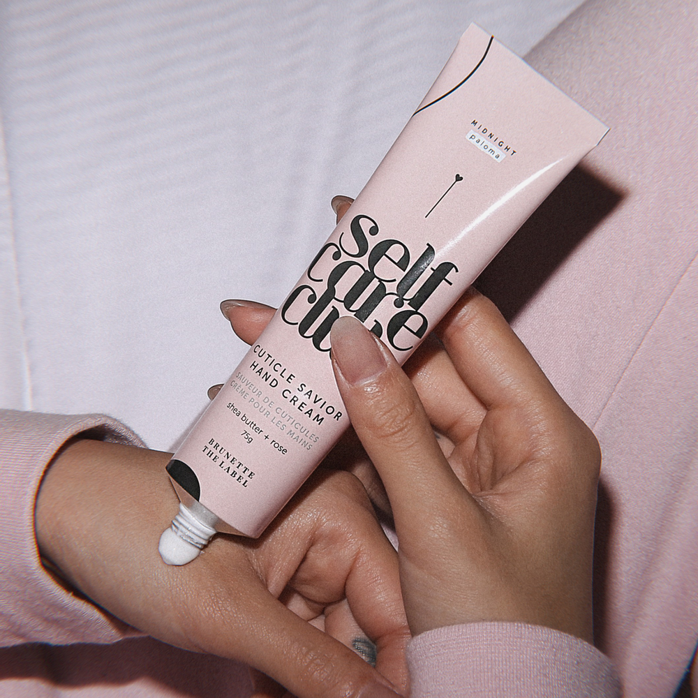 MIDNIGHT PALOMA BRUNETTE THE LABEL x MP HOLIDAY HAND CREAM COCONUT + ROSE. JAYDEN P BOUTIQUE