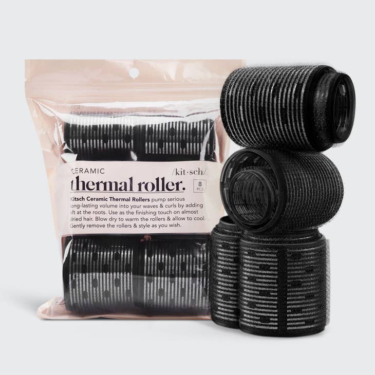 Kitsch Ceramic Thermal Hair Rollers - 8 Piece Variety Pack