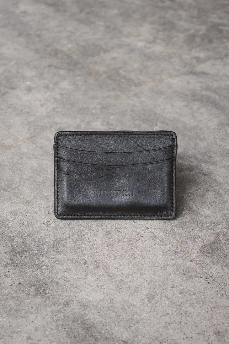 CARDHOLDER LUXE LEATHER WALLET- BLACK