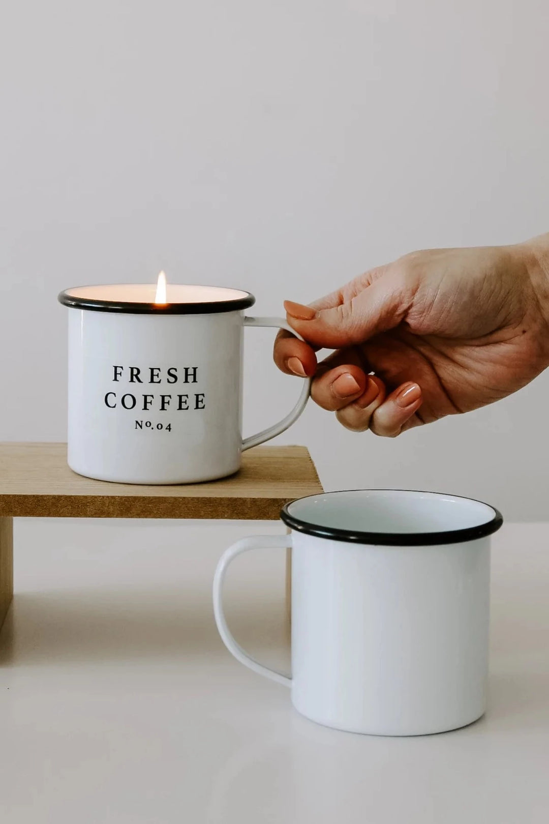 SWEET WATER DECOR - FRESH COFFEE SOY CANDLE - MUG CANDLE. JAYDEN P BOUTIQUE