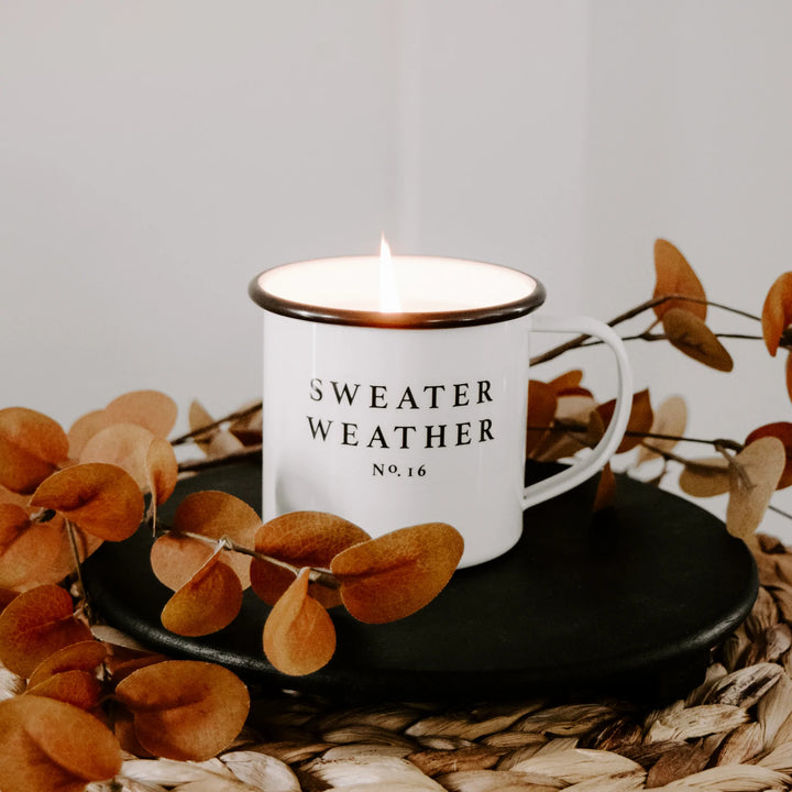 SWEET WATER DECOR - SWEATER WEATHER SOY CANDLE - MUG CANDLE-Sweet Water Decor-Jayden P Boutique