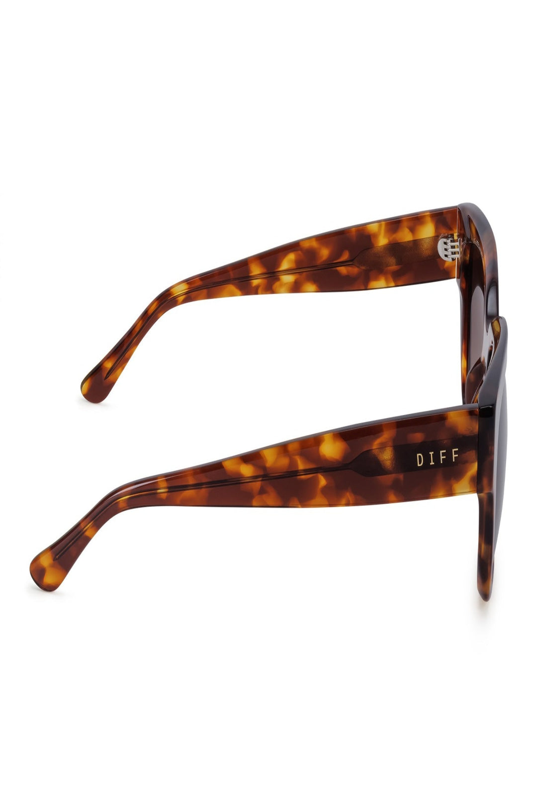 Diff Eyewear Bella II - Amber Tortoise + Brown Gradient Sunglasses