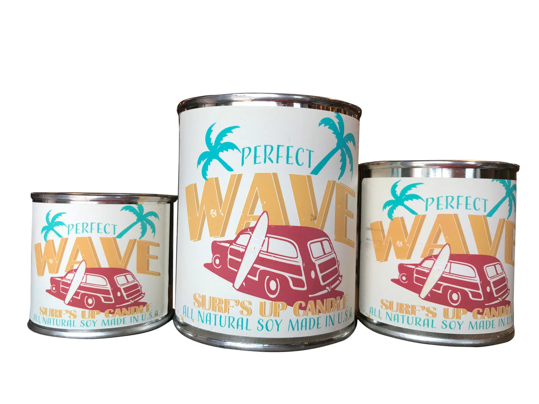 SURFS UP CANDLE - PAINT CAN CANDLE 8 OZ - PERFECT WAVE