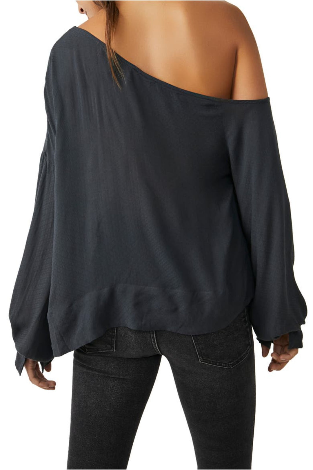 FREE PEOPLE - JUSTINA BLOUSE #color_metalstiletto carlsbad shops. carlsbad boutiques.