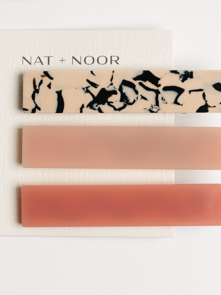NAT & NOOR FLORA HAIR CLIP SET - ROSE