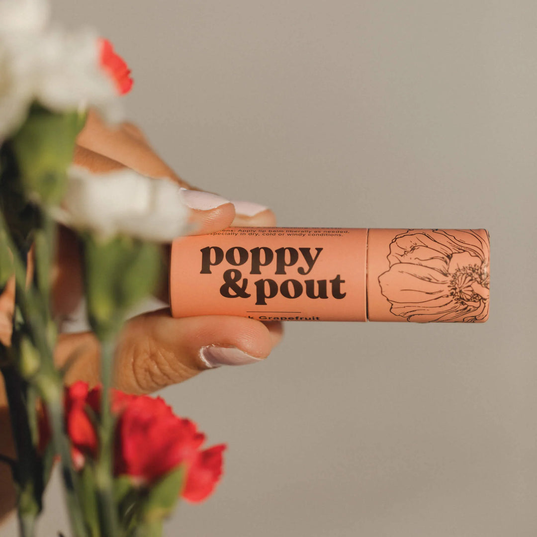 POPPY & POUT - LIP BALM - PINK GRAPEFRUIT